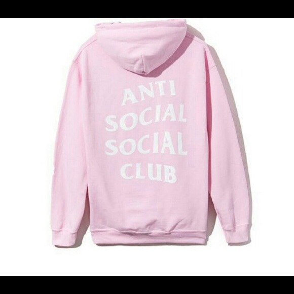 PINK ANTI SOCIAL CLUB HOODIE - Picture 2 of 2